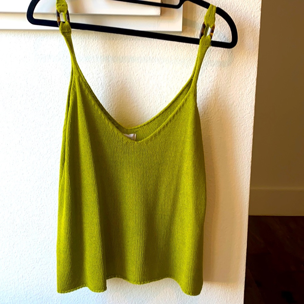 J.O.A. Green Knit Tank